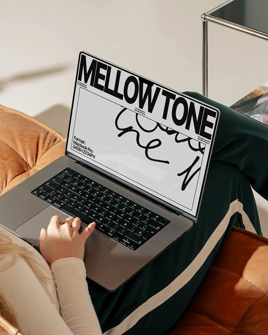 Person work with a computer